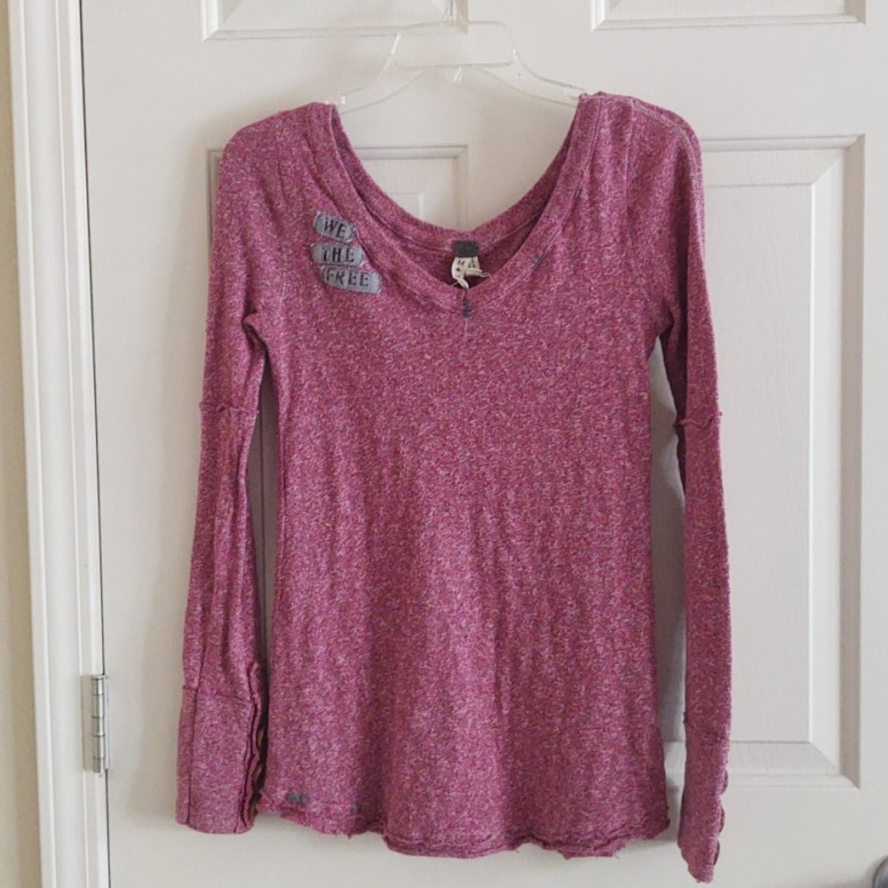 We The Free Cotton Long Sleeve Top